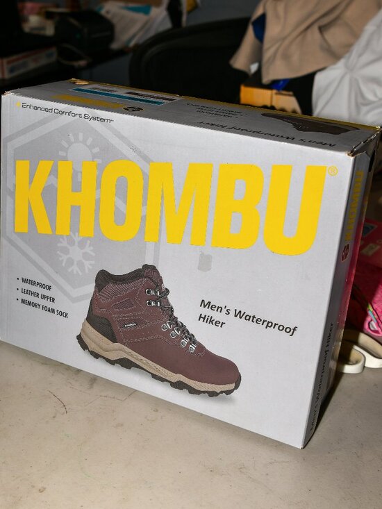 Men\'s Waterproof Hiking Boot,Khombu , bROWN